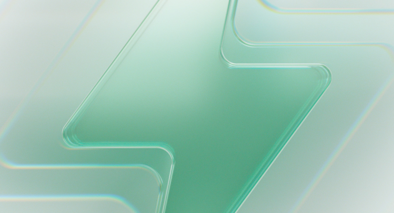 グリーンの背景の稲妻