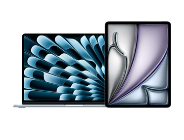 MacBook Air og iPad ved siden af hinanden